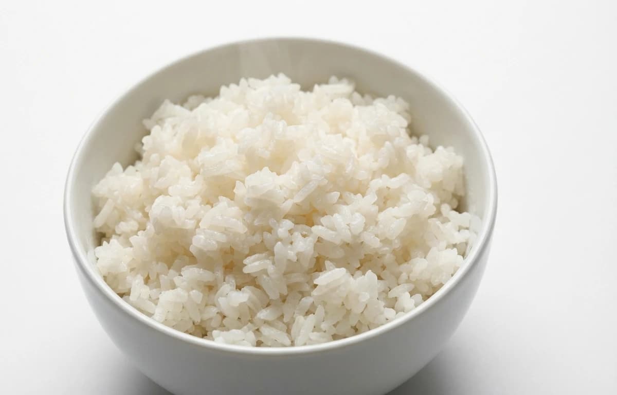 cooked unenriched medium-grain white rice