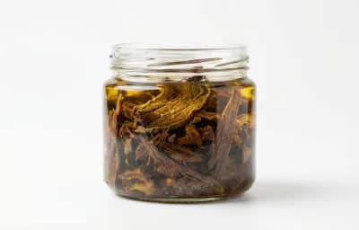 dried bearded seal meat in oil