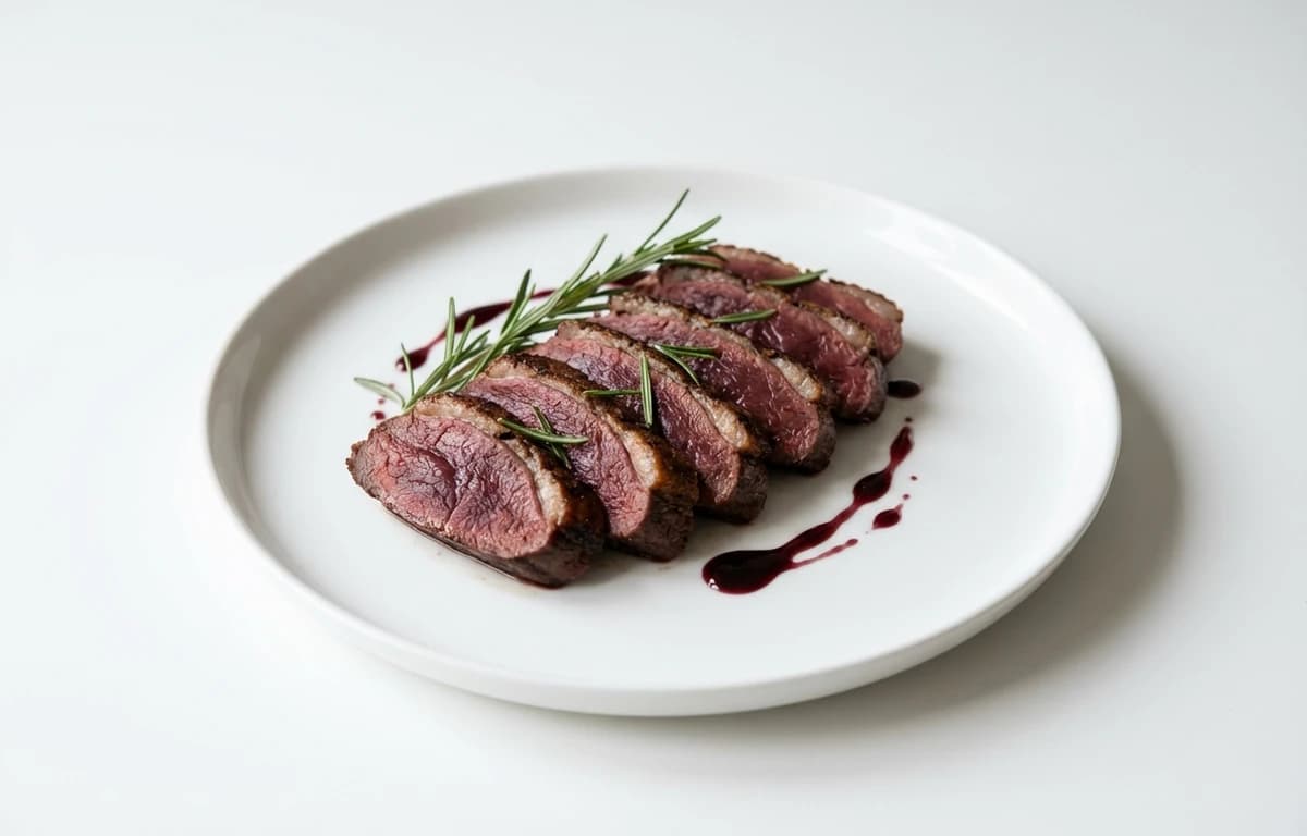 cooked ostrich loin