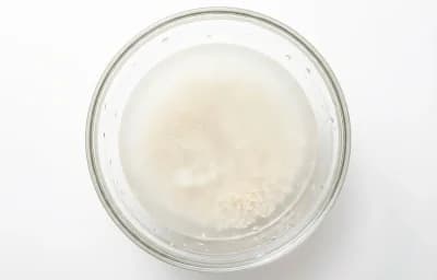 rice washed water