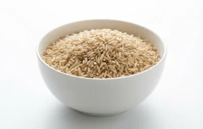 raw brown rice
