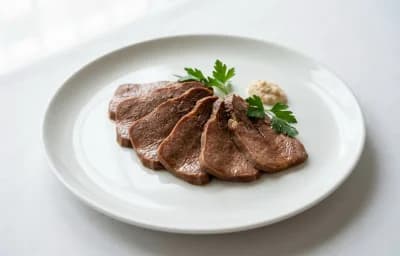 simmered beef tongue