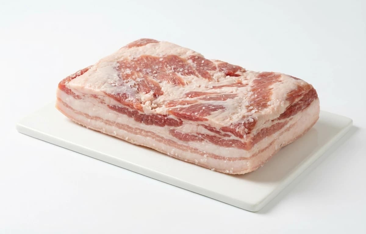 raw salt pork