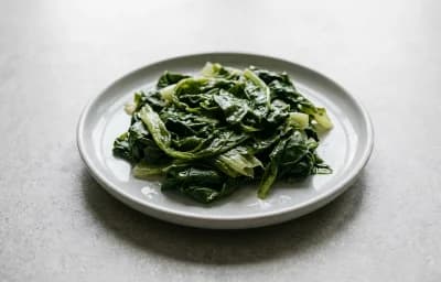 boiled unsalted escarole
