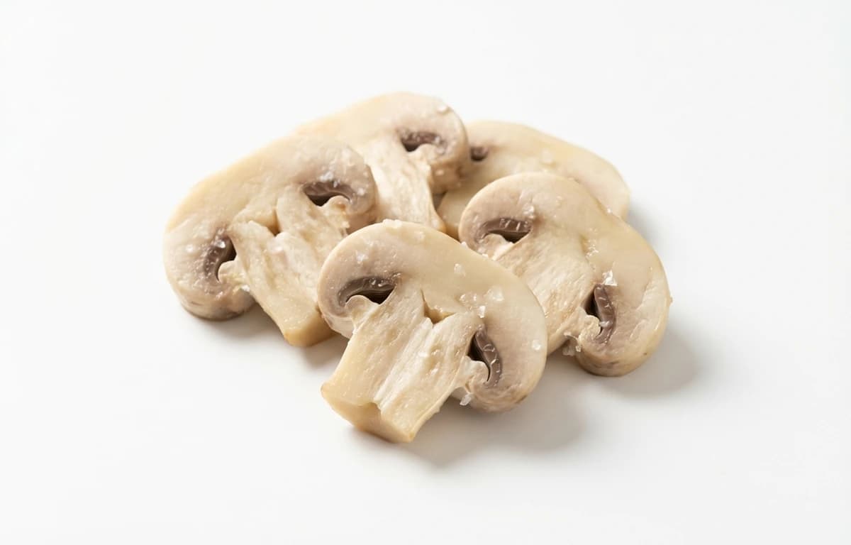 boiled salted white mushroom