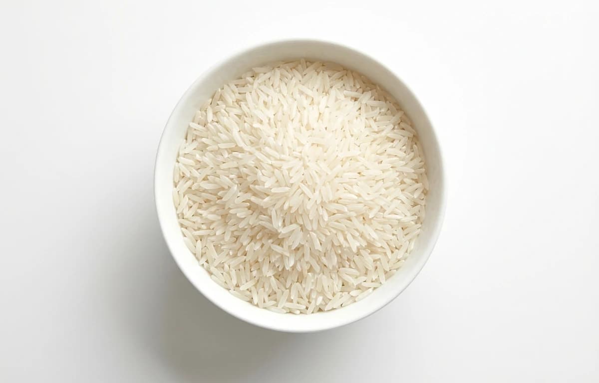 dry enriched precooked long-grain white rice