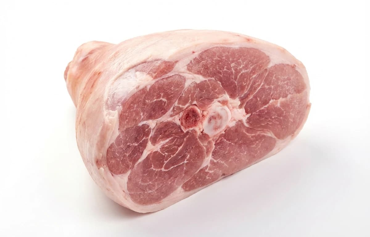 raw pork ham