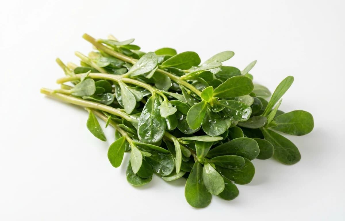 boiled salted purslane