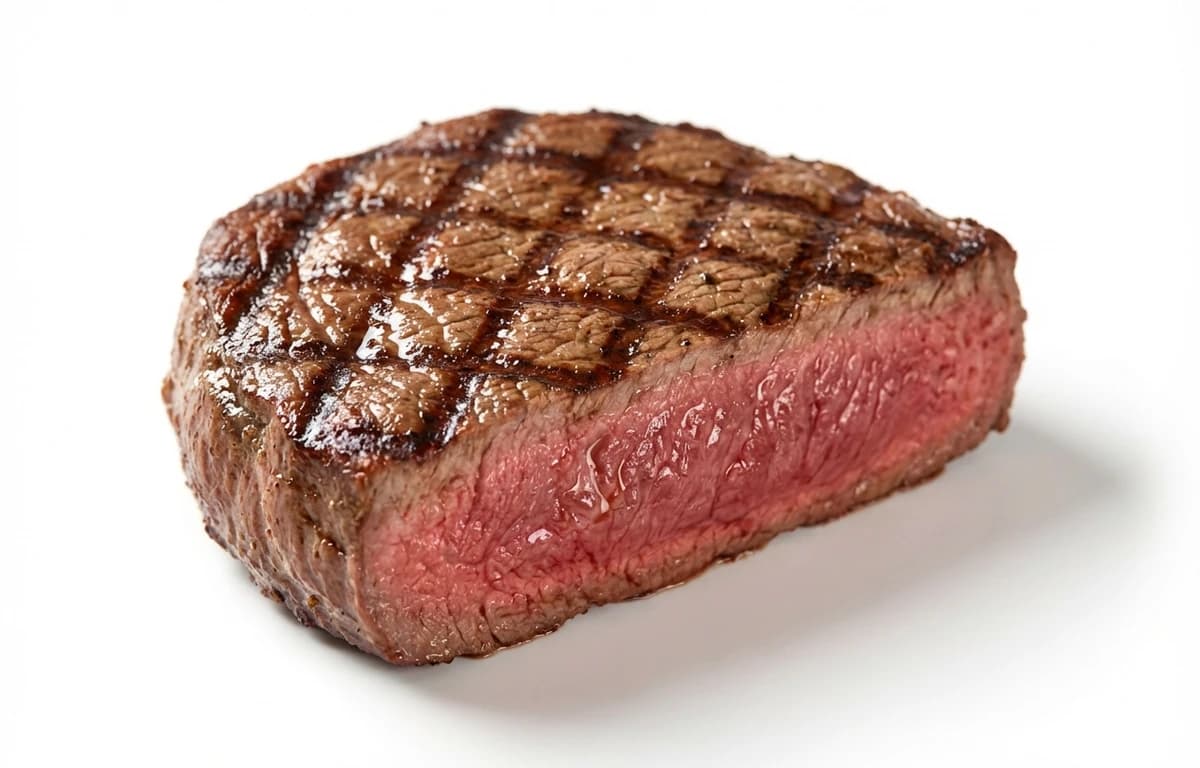 grilled choice beef round steak