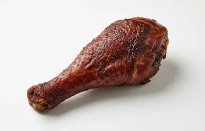 cooked smoked turkey drumstick