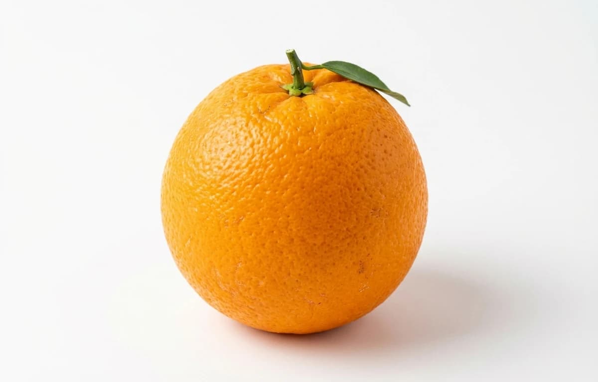 raw orange with peel