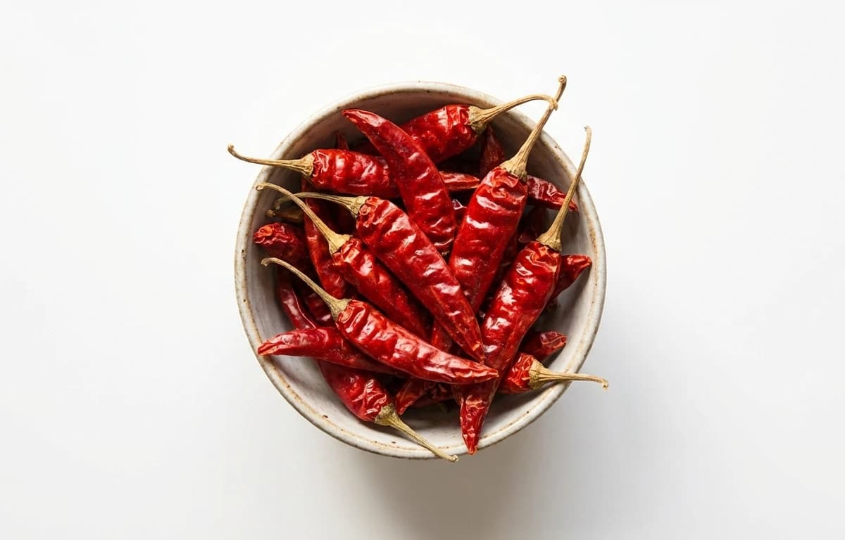 whole dry red chilies