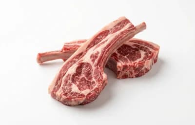 raw lamb rib