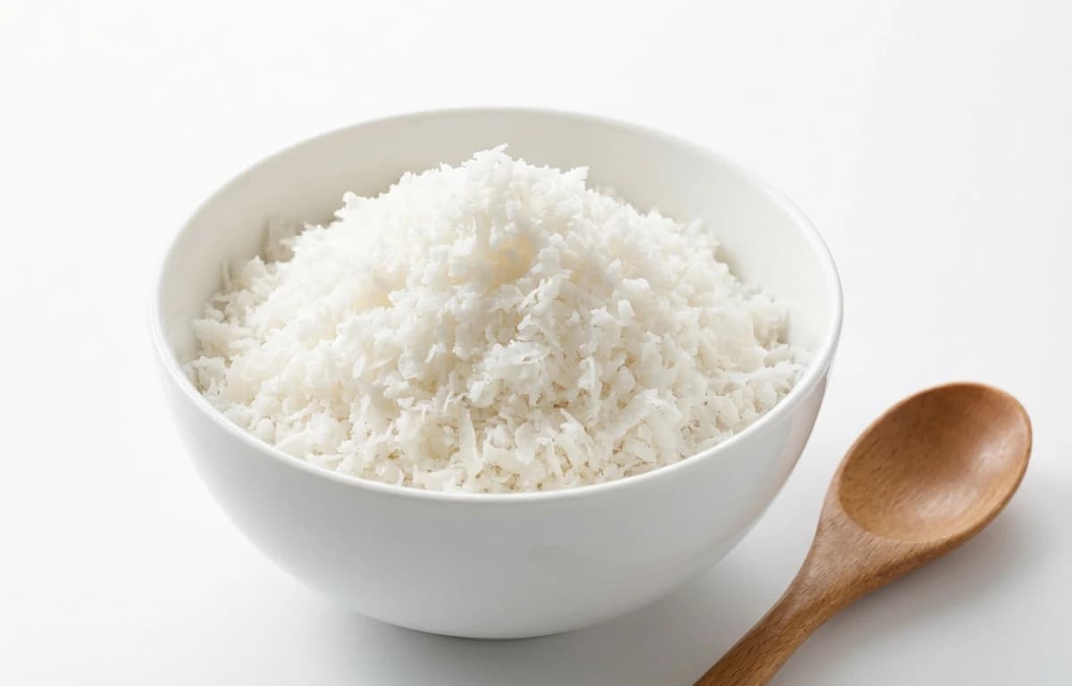 grated fresh coconut