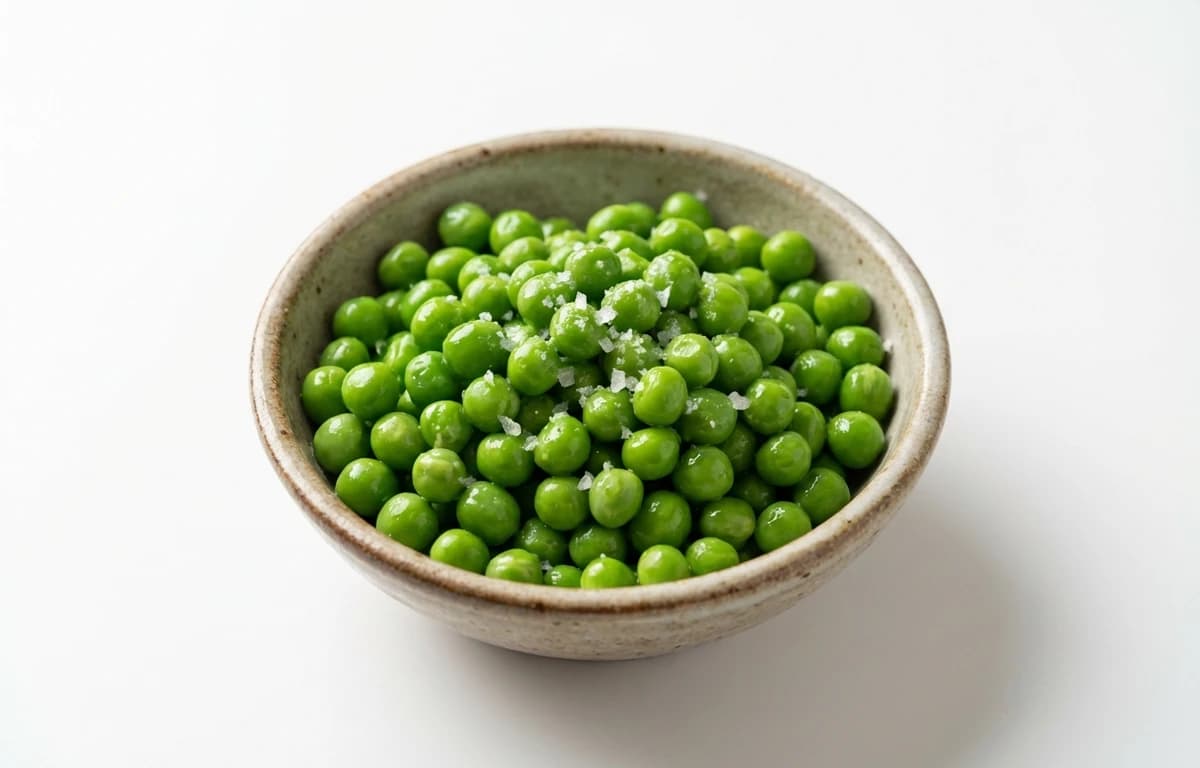 boiled salted edible-podded peas
