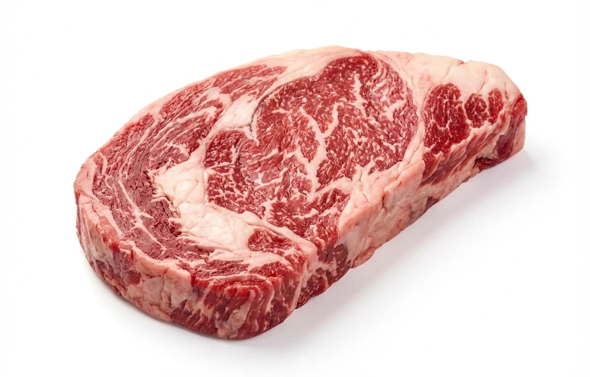 raw ribeye steak