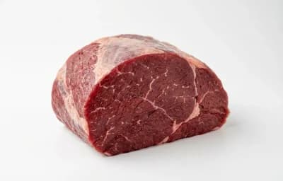 raw elk eye of round roast