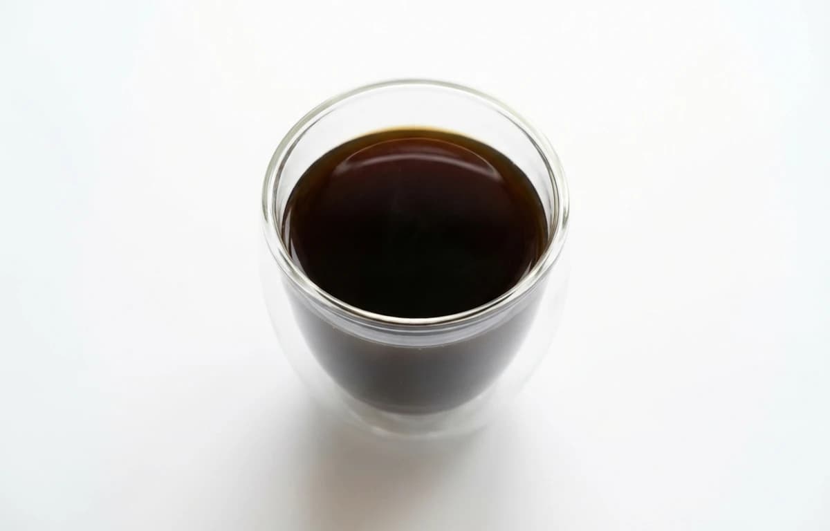 strong black coffee