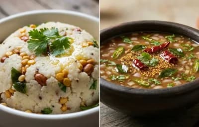 Biyyam Rava Upma with Pachi Pulusu