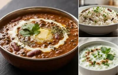 Dal Makhani with Cucumber Raita