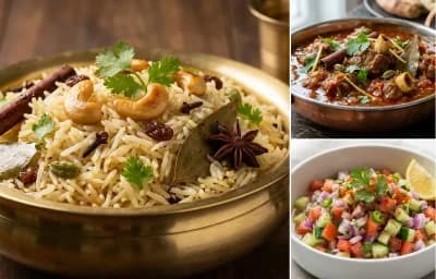 Ghee Rice with Mutton Curry