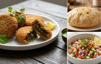 Keema Cutlet with Phulka