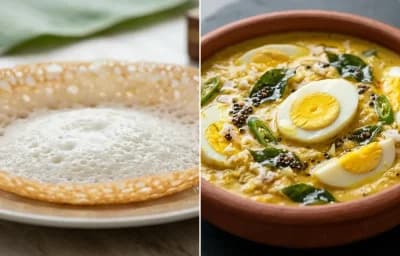 Kerala Appam with Muttai Aviyal