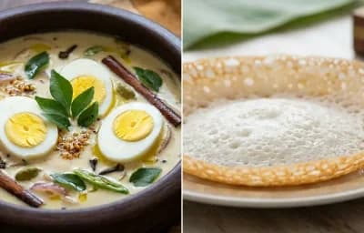 Kerala Egg Stew with Kerala Appam