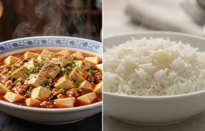 Ma Po Tofu with Steamed Basmati Rice