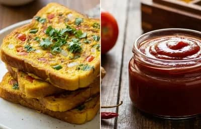 Savory French Toast with Tomato Ketchup