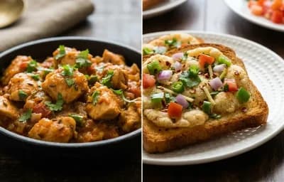 Seyal Chicken Bites with Suji Toast