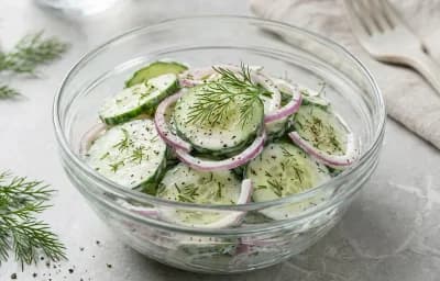 Quinoa with Sautéed Zucchini and Cucumber Salad
