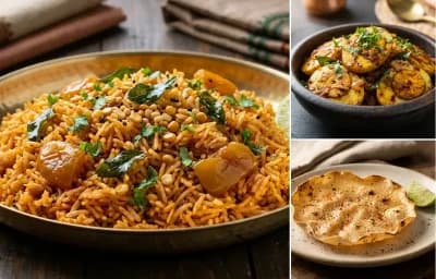 Tomato Rice with Egg Fry