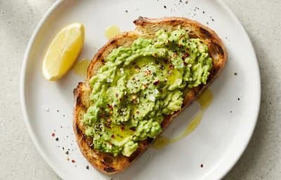 Vegan Protein Smoothie Bowl with Avocado Toast
