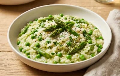 Asparagus and Pea Risotto