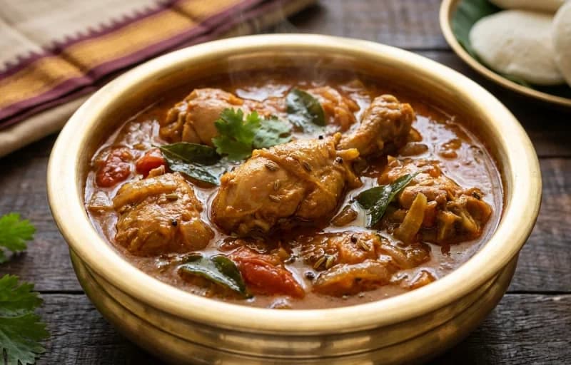 Kerala Appam with Chicken Kuzhambu - Recipe 2