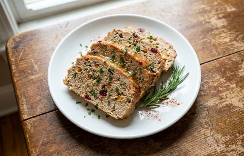 Turkey Meatloaf with Creamy Mashed Cauliflower