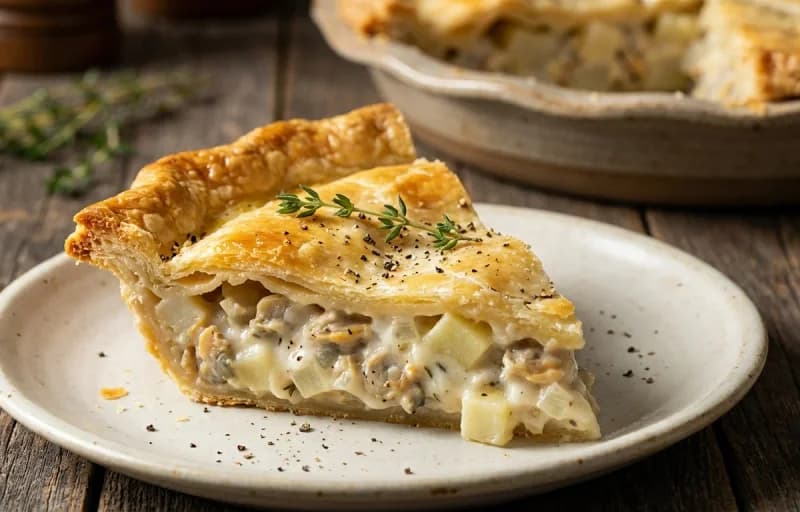 Clam Pie, Mashed Potatoes and Buttered Peas - Recipe 1