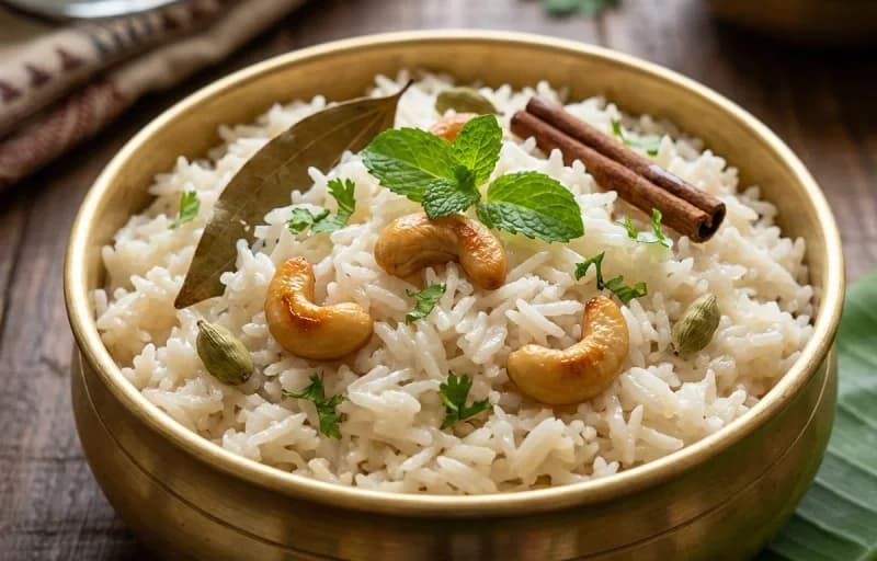 Chettinad Egg Curry with Coconut Milk Rice - Recipe 2