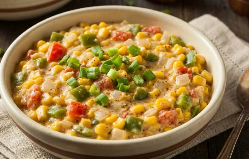 Blackened Redfish, Corn Maque Choux and Steamed Basmati Rice - Recipe 2