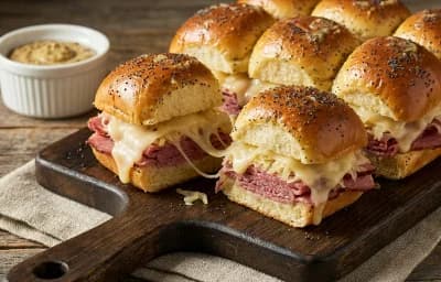 Corned Beef and Swiss Sliders