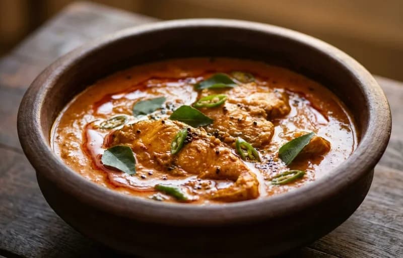 Idli with Fish Curry - Recipe 2