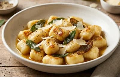 Gnocchi with Sage Butter Sauce