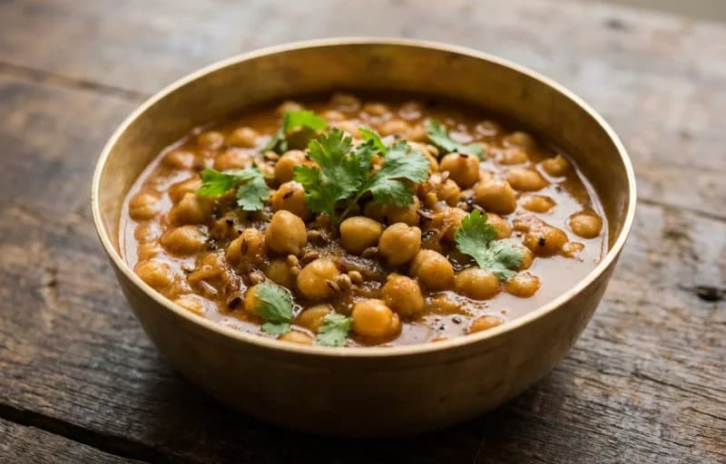 Goan Chane Tonak with Puran Poli - Recipe 1