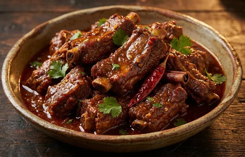 Goan Pork Ribs, Goan Poee Bread and Potato Salad - Recipe 1