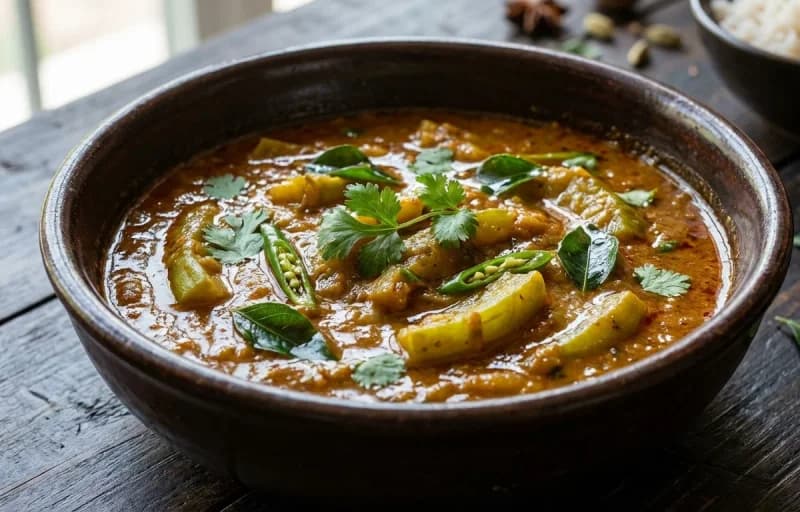 Jhinge ka Salan with Bagara Rice - Recipe 1