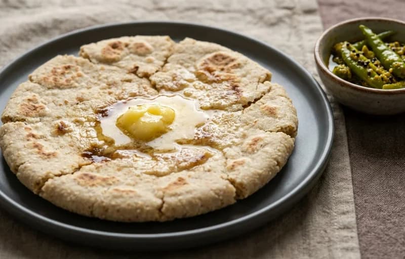 Ghosht nu Shaak, Jowar no Rotlo and Kachumber Salad - Recipe 2