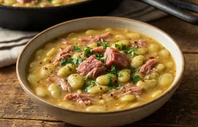 Lima Beans with Ham Hock
