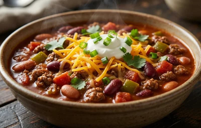 Midwest Chili with Cinnamon Rolls - Recipe 1