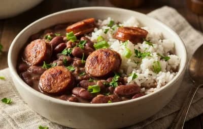 Red Beans and Rice with Smoked Sausage